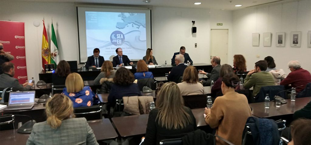 La UCA junto a APBA presenta ‘La Universidad Europea de los Mares SEA-EU’ a AGI y Cámara de Comercio